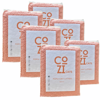 Tofu Cat Litter Peach x 6 bags